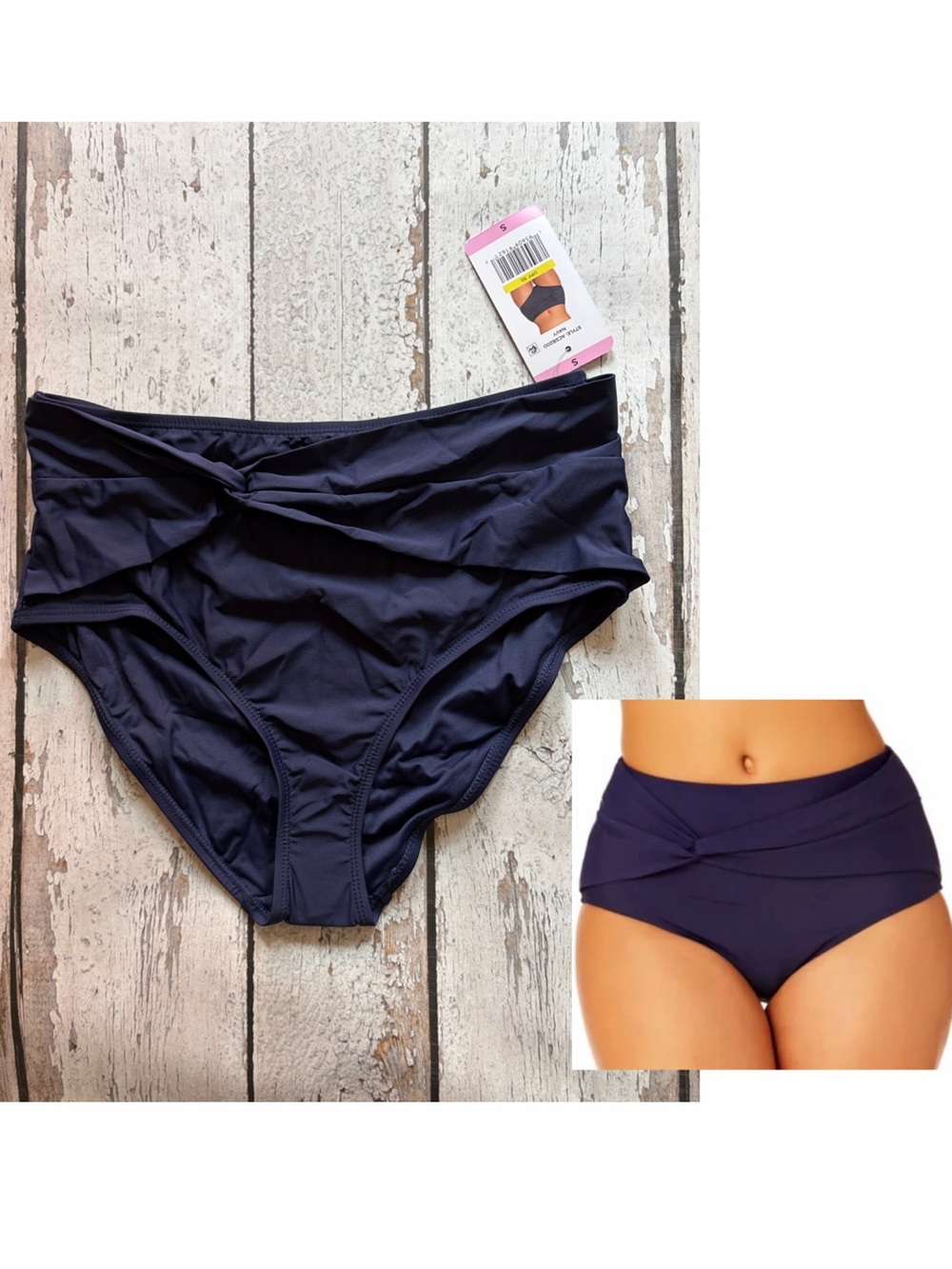 Anne Cole Ladies Twist Front Swim Bottom - Sz 8